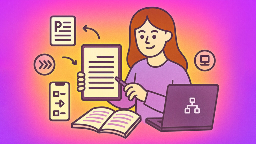 Student converting youtube videos to notes with ai for learning