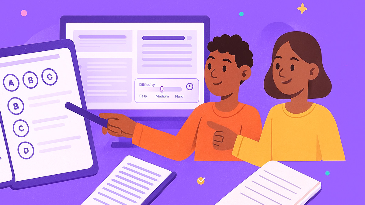 Students and teacher converting multiple choice questions with explicit Bloom levels with chatgpt
