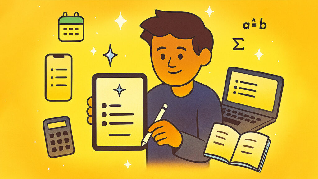 Student preparing for exam week with chatgpt