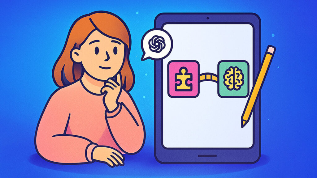 Student creating analogies with chatgpt for school