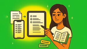Student converting lecture to notes with chatgpt