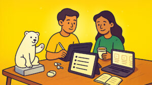 Students using gemini to get evidence and citations for their paper