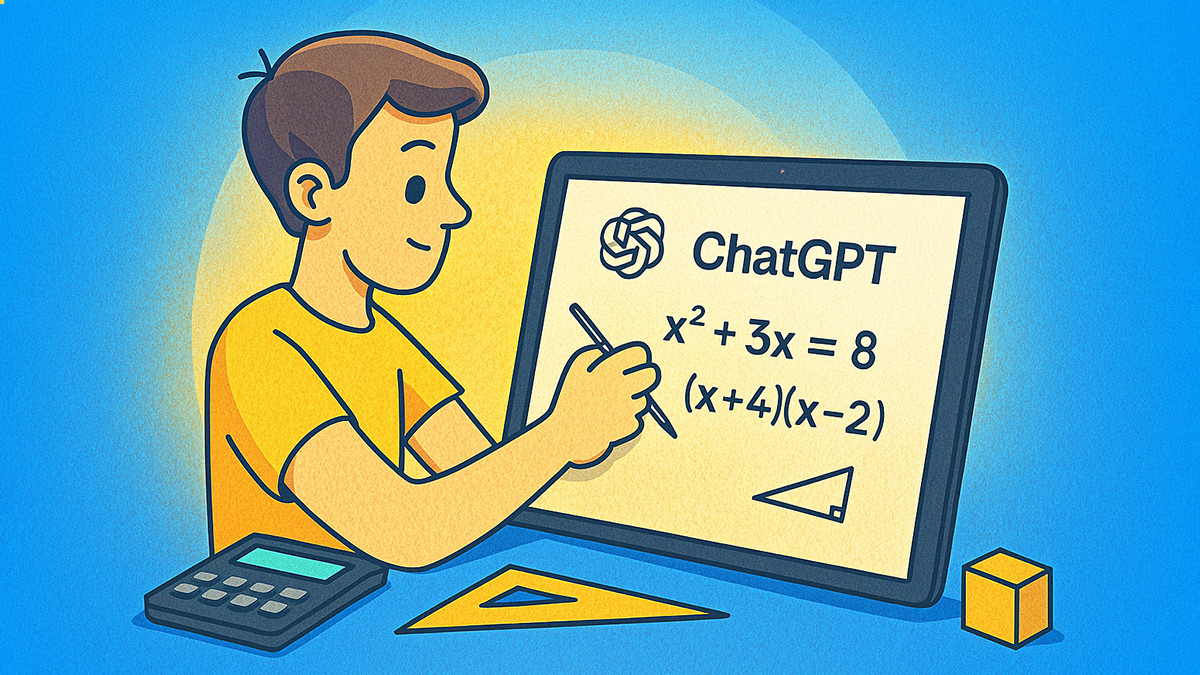Student using chatgpt effectively for math problems