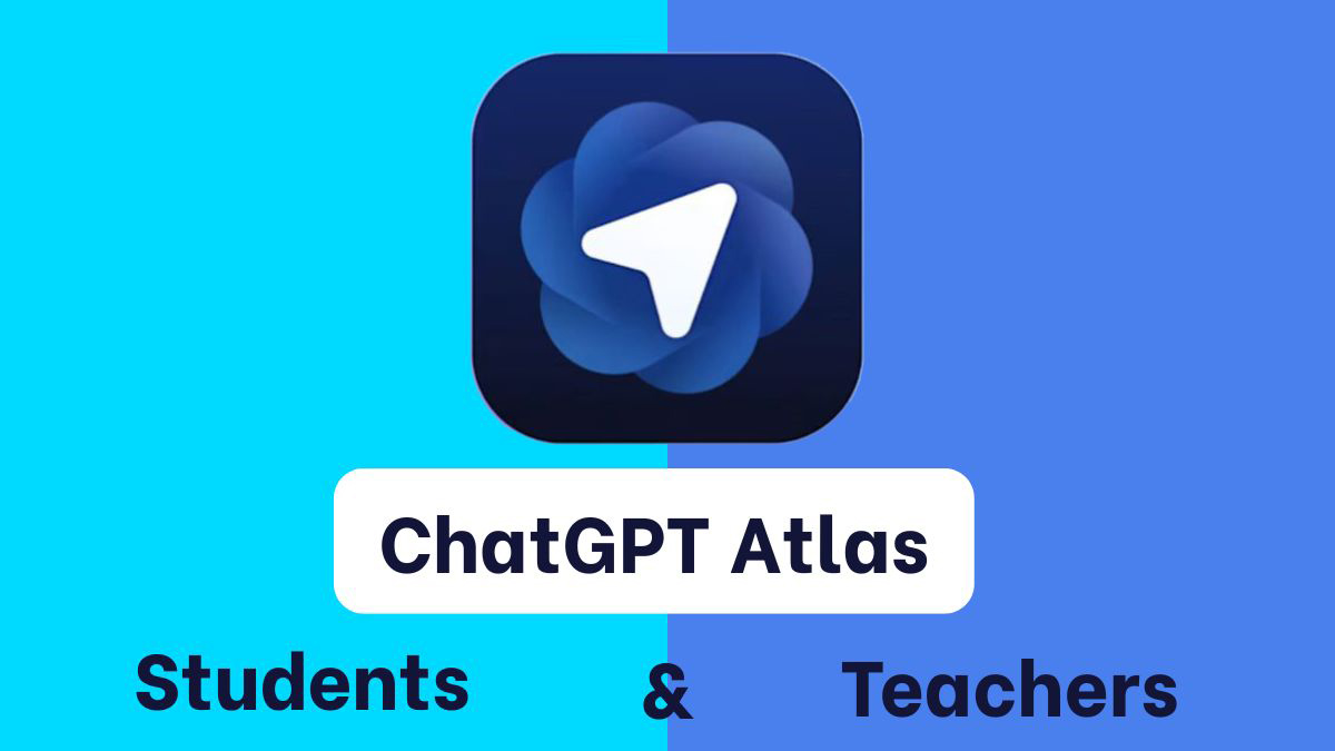 Chatgpt atlas for teachers and students illustration