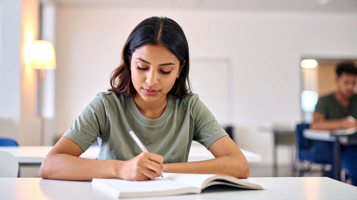 Student using ai note taking app responsibly in class